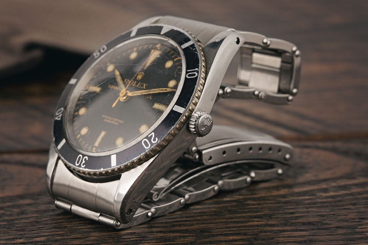 Vintage Rolex Submariner 6204 Dive Watch